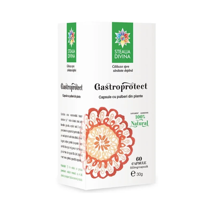 Gastroprotect 500mg, 60 capsule, Steaua Divina — preț și oferte