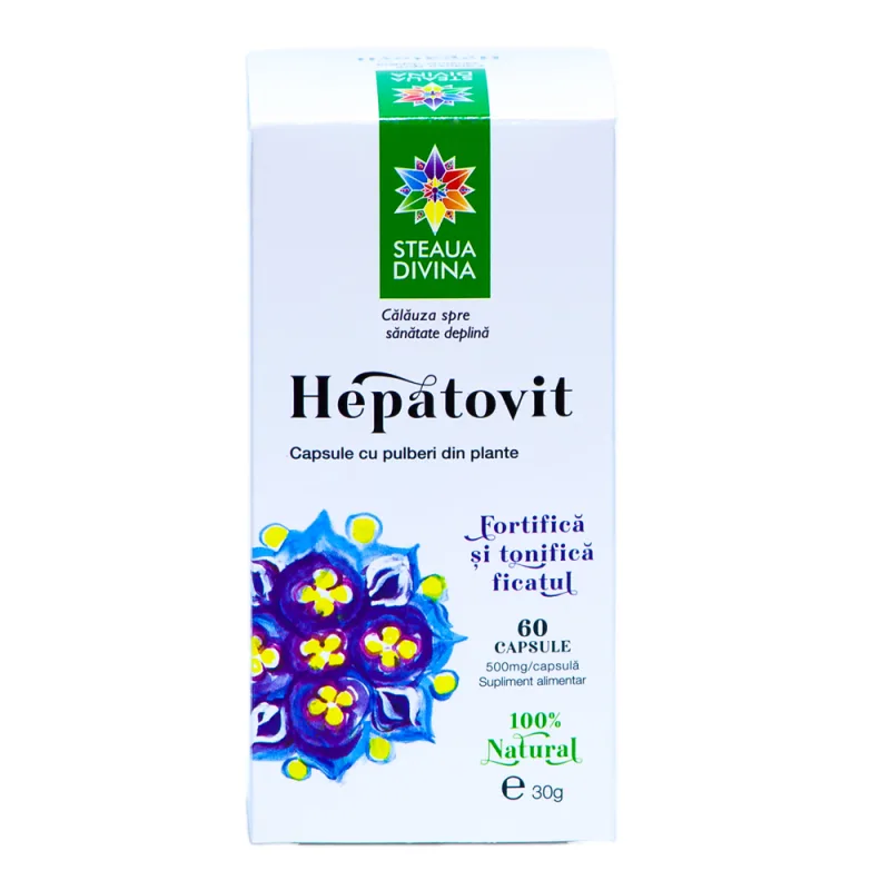 Hepatovit 500mg, 60 capsule, Steaua Divina — preț și oferte