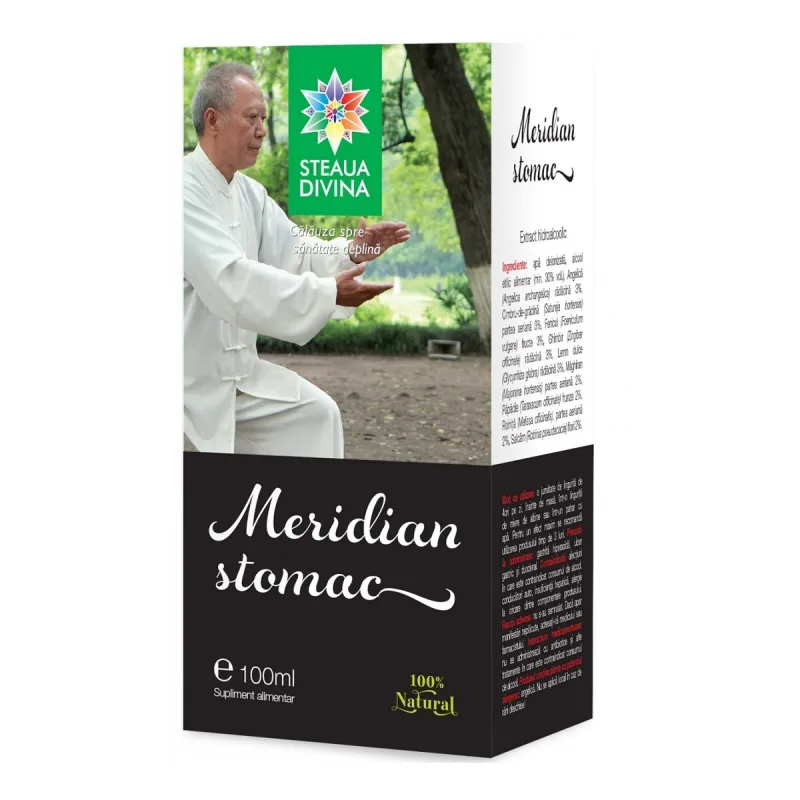 Tinctura pentru stomac Meridian, 100ml, Steaua Divina — preț și oferte