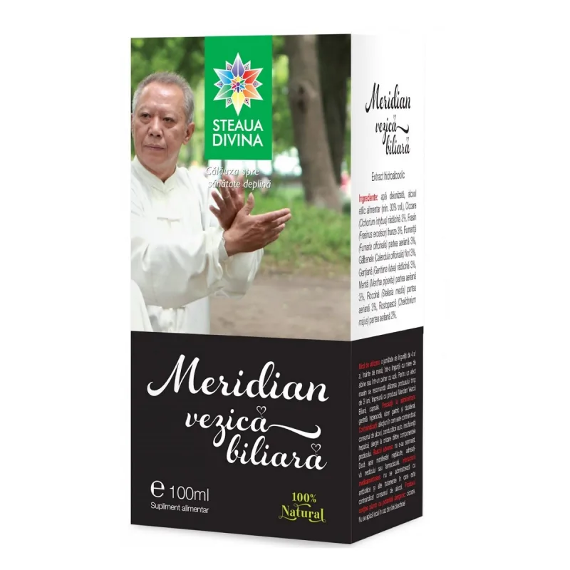 Tinctura pentru vezica biliara Meridian, 100ml, Steaua Divina — preț și oferte