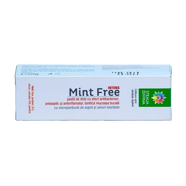 Pasta de dinti Mint Free Santoral, 50ml, Steaua Divina — preț și oferte