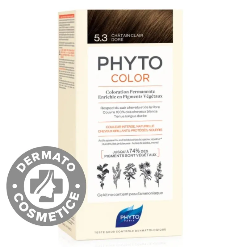 Vopsea par 5.3 Light Golden Brown Phytocolor, 50ml, Phyto — preț și oferte