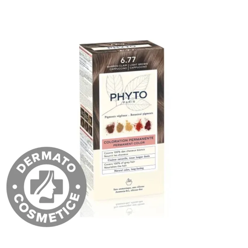 Vopsea par 6.77 Light Brown Phytocolor, 50ml, Phyto — preț și oferte