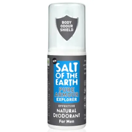 Deodorant pentru barbati Salt Of The Earth Pure Armour Explorer Vetiver + Citrice, 100ml, Crystal Spring — preț și oferte
