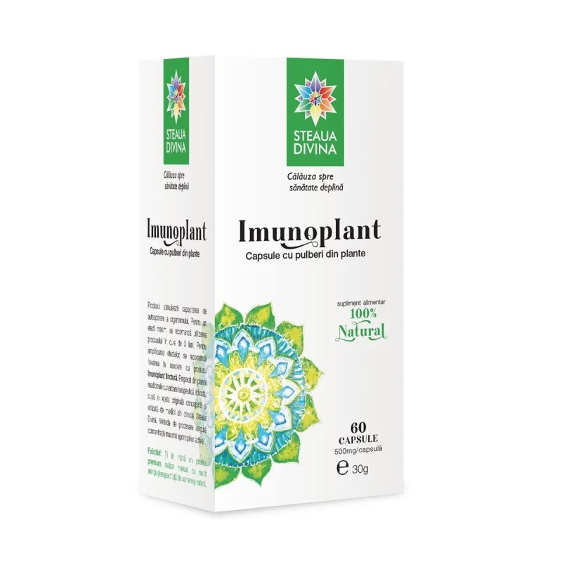 Imunoplant 500mg, 60 capsule, Steaua Divina — preț și oferte