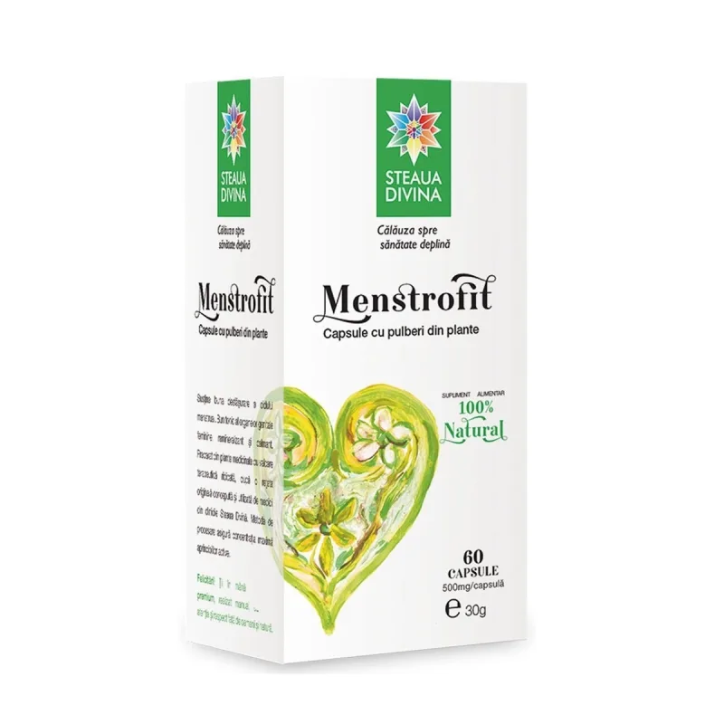 Menstrofit 500mg, 60 capsule, Steaua Divina — preț și oferte