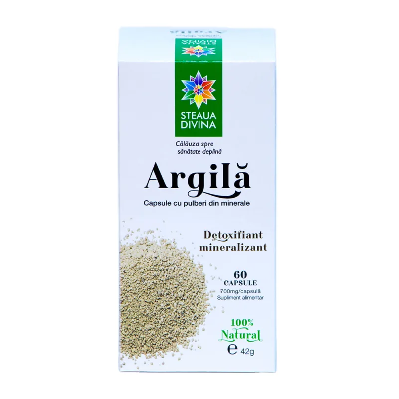 Argila 700mg, 60 capsule, Steaua Divina — preț și oferte