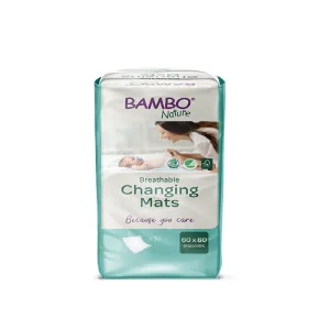 Aleze Ecolabel pentru schimbarea bebelusilor 60 x 60cm, 10 bucati, Bambo Nature