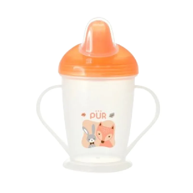 Cana cu cioc si manere piersica, PUR PUR BABY — preț și oferte