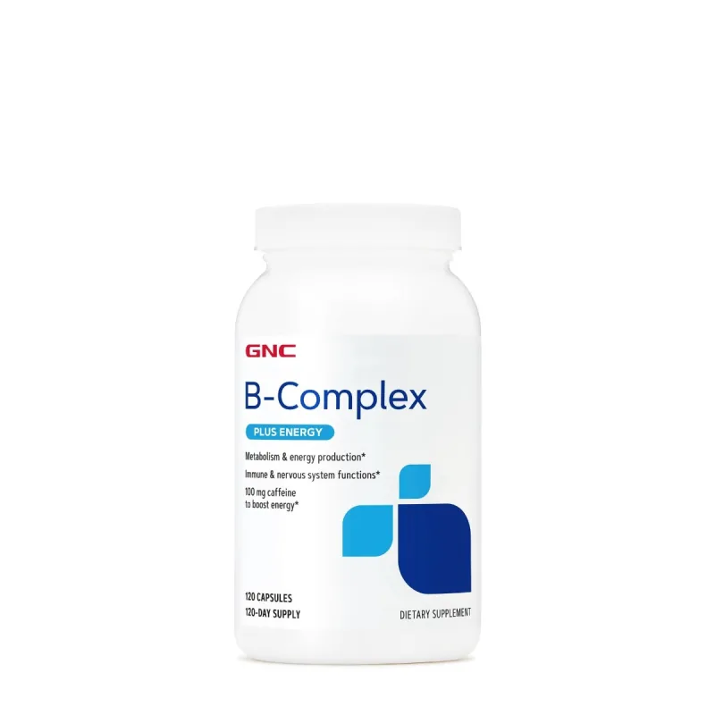 Vitamine B-complex + formula energizanta, 120 capsule, GNC — preț și oferte