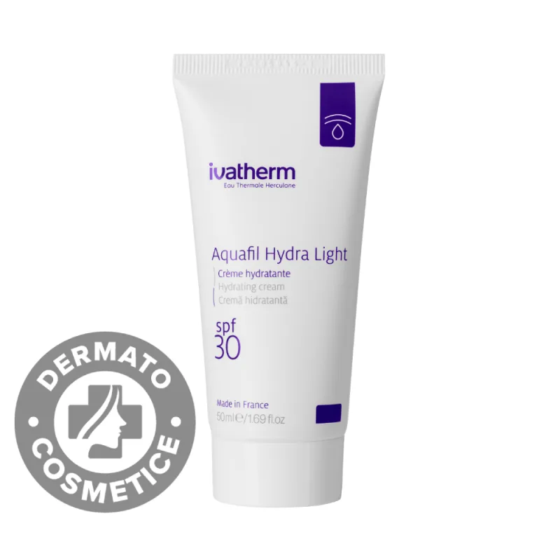 Crema hidratanta pentru fata cu SPF30 Aquafil Hydra Light, 50ml, Ivatherm — preț și oferte