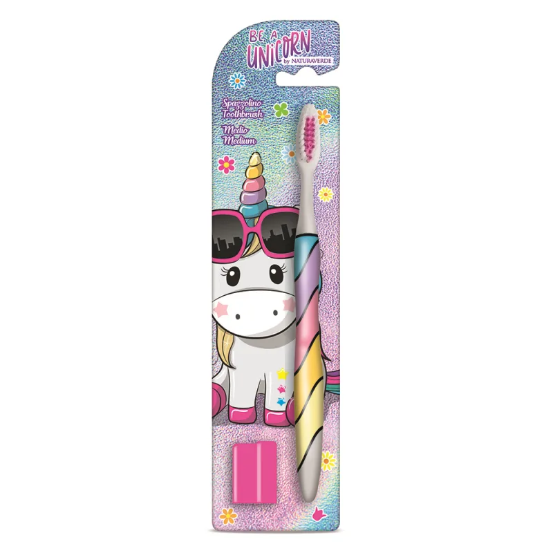 Periuta de dinti Be a Unicorn Medium, 1 bucata, Naturaverde — preț și oferte