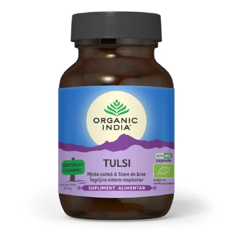 Tulsi Holy Basil, 60 capsule, Organic India — preț și oferte