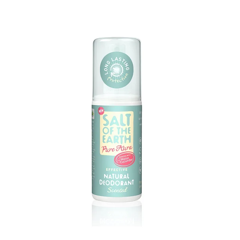 Deodorant spray cu pepene si castravete Salt Of The Earth Pure Aura, 100ml, Crystal Spring — preț și oferte