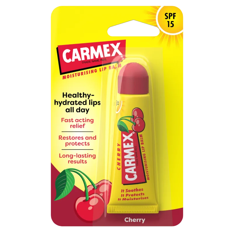 Balsam reparator pentru buze uscate si crapate cu aroma de cirese, 10g, Carmex — preț și oferte