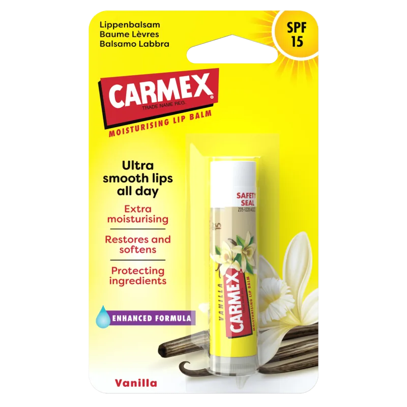 Balsam reparator pentru buze uscate cu vanilie, 4,25g, Carmex — preț și oferte