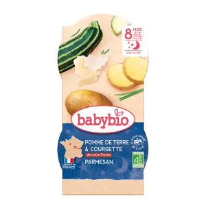 Meniu piure de cartofi si dovlecel, 2 x 200g, BabyBio