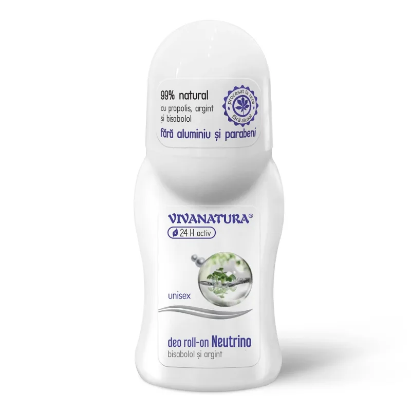 Deodorant natural cu bisabolol si argint, 50ml, VivaNatura — preț și oferte
