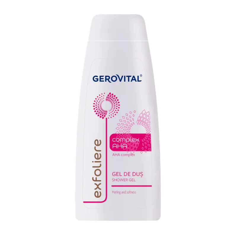 Gel de dus cu formula complexa AHA, 400ml, Gerovital — preț și oferte