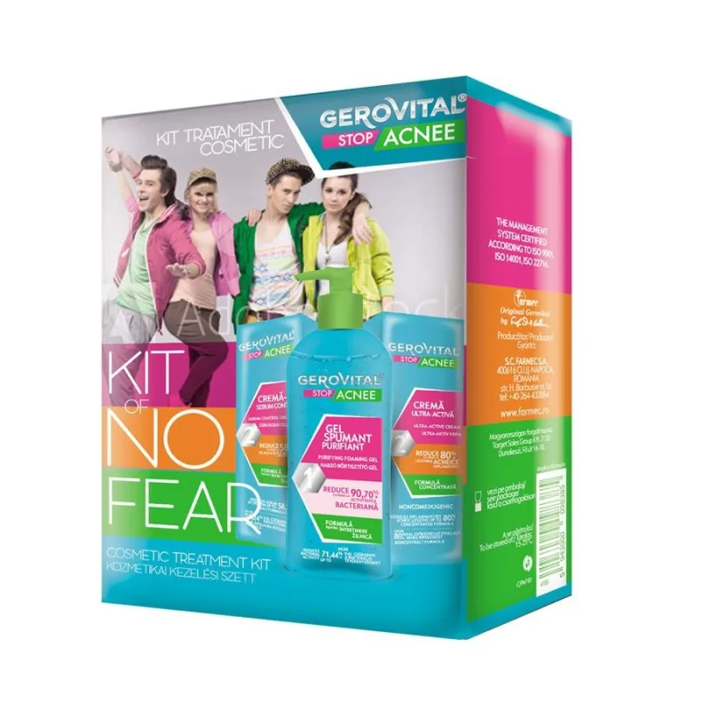 Kit Tratament cosmetic pentru acnee, 3 produse, Farmec Gerovital — preț și oferte