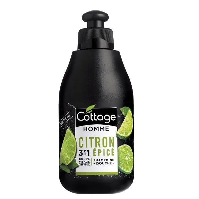 Gel de dus si sampon de par Spicy Lemon Men, 250ml, Cottage — preț și oferte