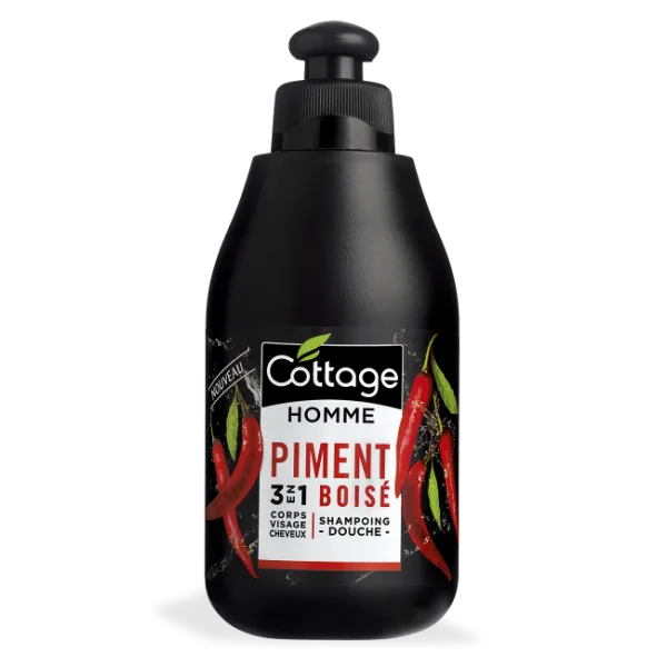 Gel dus si sampon Wooded Pepper Men, 250ml, Cottage — preț și oferte