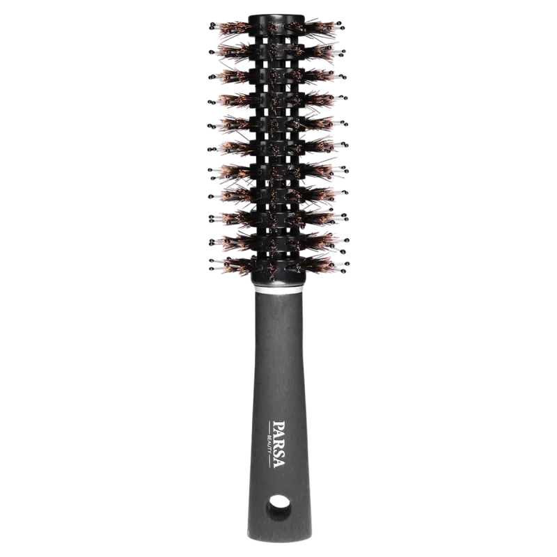 Perie de par pentru fohn rotunda Trend Line Negru, 1 bucata, Parsa Beauty — preț și oferte