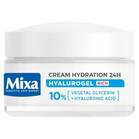 Crema hidratanta cu acid hialuronic pentru ten uscat Hyalurogel, 50ml, Mixa — preț și oferte