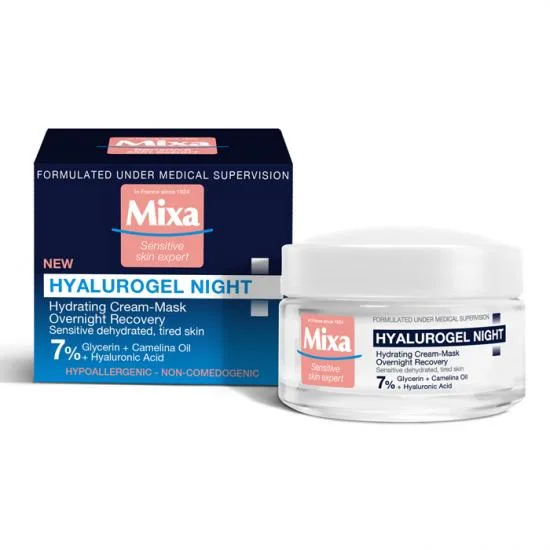 Crema hidratanta de noapte Hyalurogel, 50ml, Mixa — preț și oferte