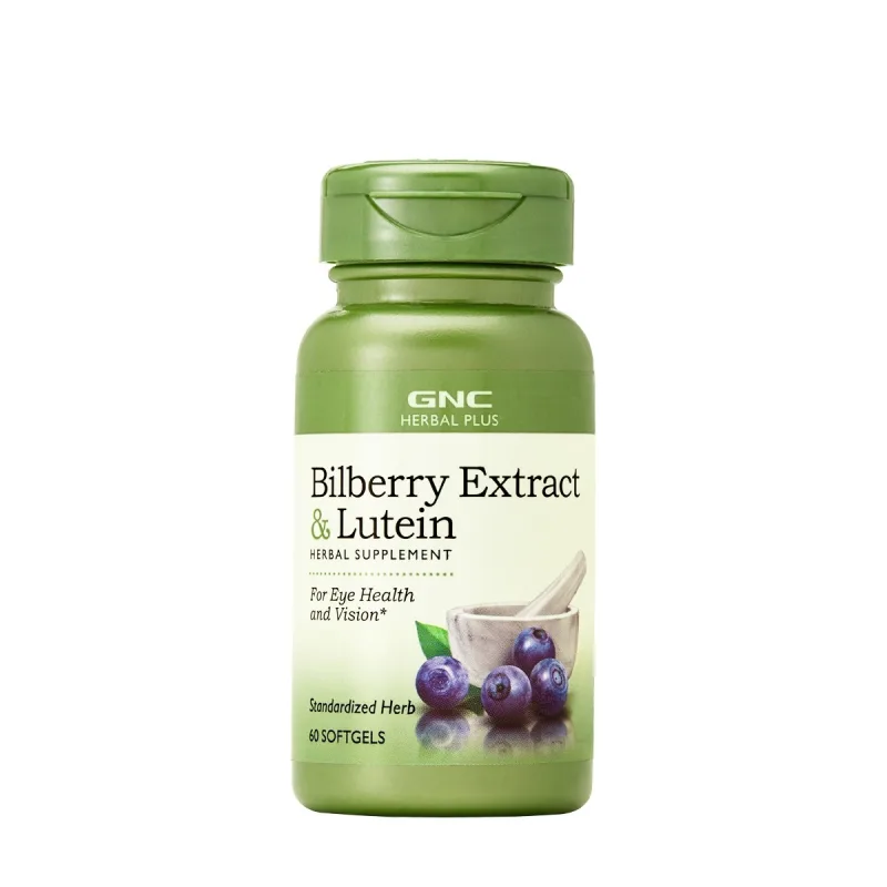 Extract de afine si luteina Herbal Plus, 60 capsule, GNC — preț și oferte