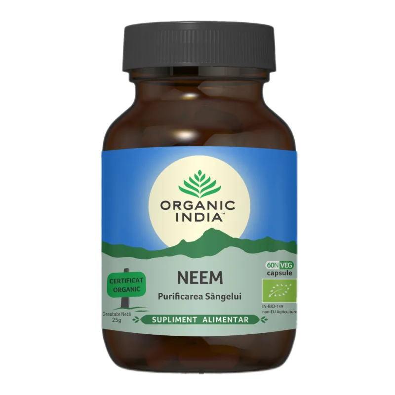 Neem Bio, 60 capsule, Organic India — preț și oferte