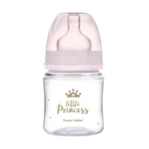 Biberon roz anticolici cu gat larg PP EasyStart Royal Baby, 120ml, Canpol babies
