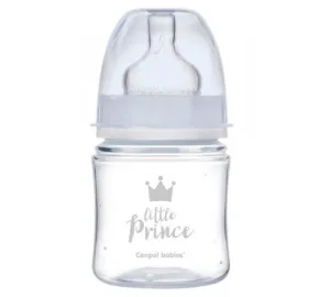 Biberon albastru anticolici cu gat larg PP EasyStart Royal Baby, 120ml, Canpol babies