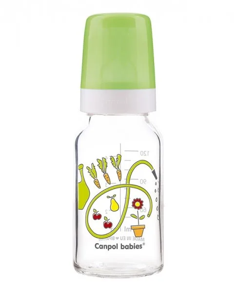 Biberon din sticla Basic, 120ml, Canpol babies — preț și oferte