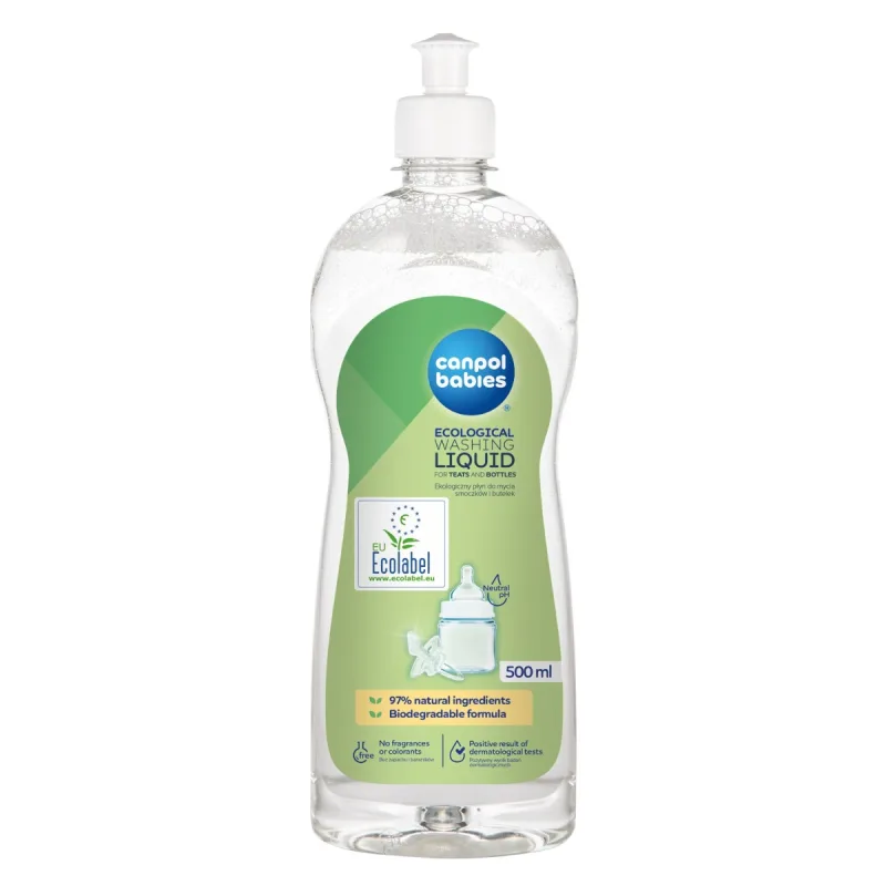 Detergent lichid eco hipoalergenic pentru biberoane si tetine, 500ml, Canpol babies — preț și oferte