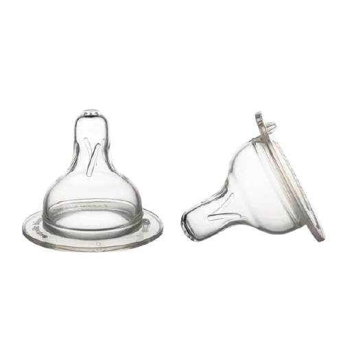 Tetina din silicon cu flux mare pentru biberon cu gat larg EasyStart 12 luni+, 2 bucati, Canpol babies — preț și oferte