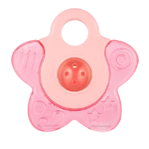 Jucarie de dentitie roz cu apa Star, 1 bucata, Canpol babies