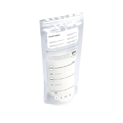 Pungi sterile pentru stocarea laptelui, 150ml x 20 bucati, Canpol babies — preț și oferte