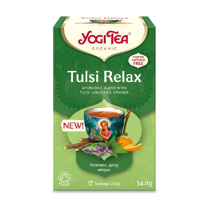 Ceai bio Tulsi Relax, 17 plicuri, Yogi Tea — preț și oferte