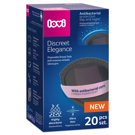 Tampoane pentru san Discreet Elegance, 20 bucati, Negru, LOVI — preț și oferte