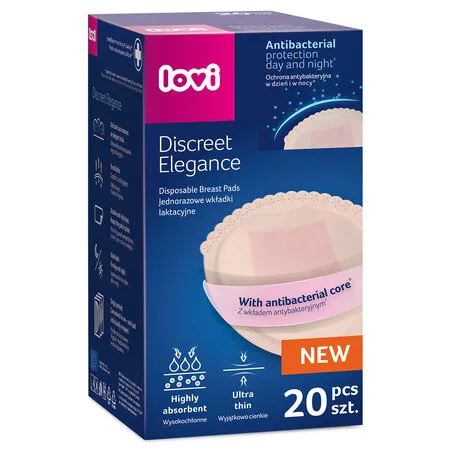 Tampoane pentru san Discreet Elegance, 20 bucati, Nude, LOVI — preț și oferte