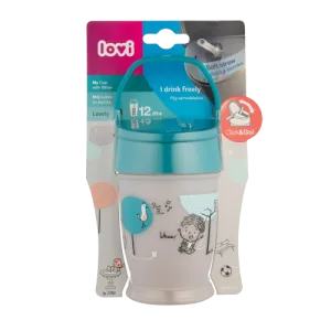 Cana cu pai Junior Lovely baieti, 250ml, Lovi