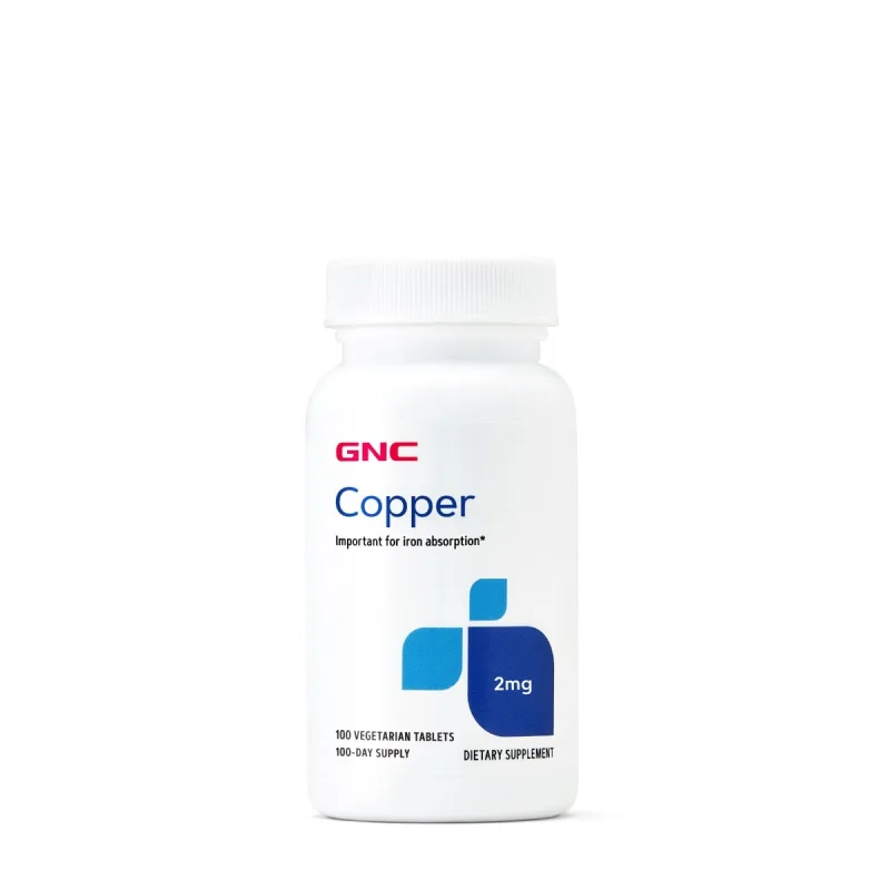Cupru 2mg, 100 tablete, GNC — preț și oferte