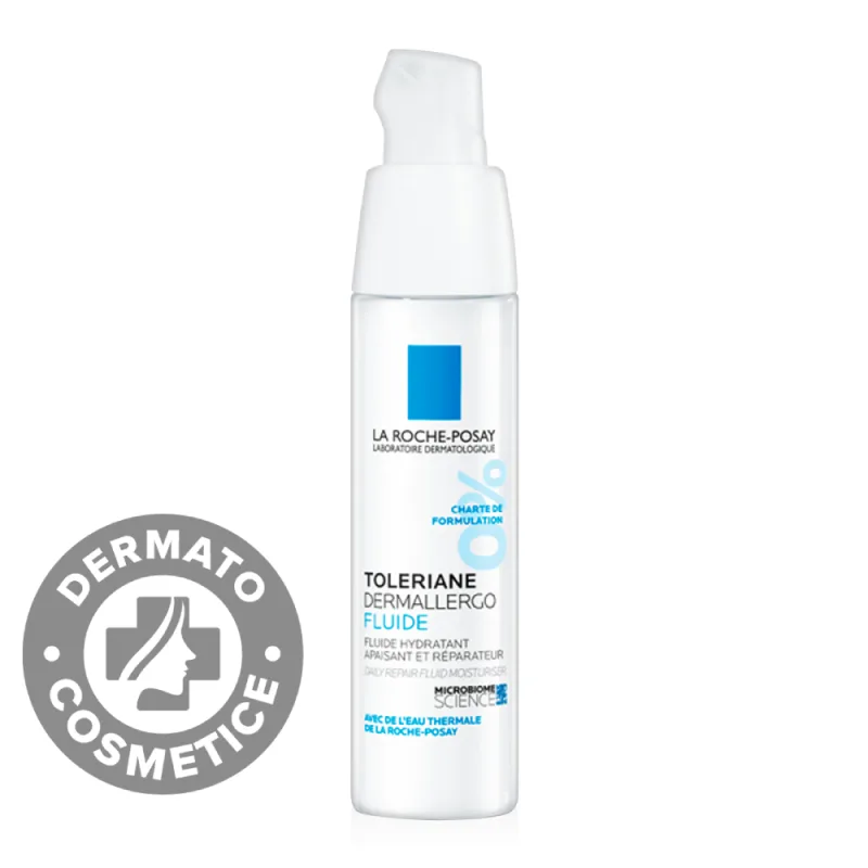 Fluid hidratant și reparator pentru ten cu tendinta alergica sau reactiva si cel normal sau mixt Toleriane Dermallergo, 40ml, La Roche-Posay — preț și oferte