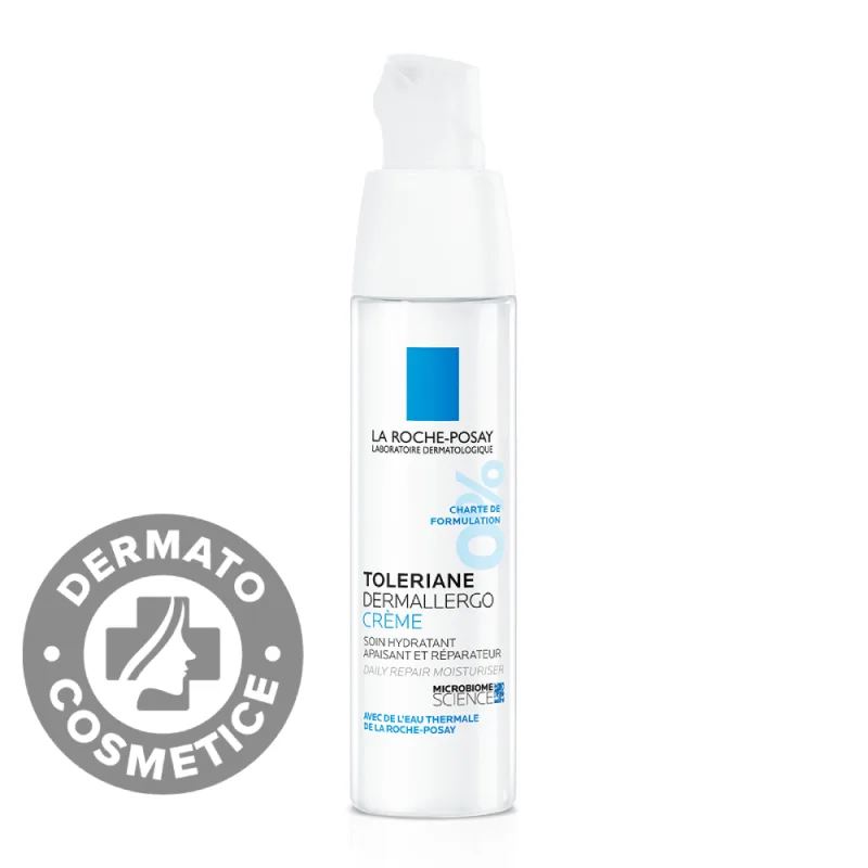 Crema hidratanta si reparatoare pentru ten cu tendinta alergica sau reactiva si cel uscat Toleriane Dermallergo, 40ml, La Roche-Posay — preț și oferte