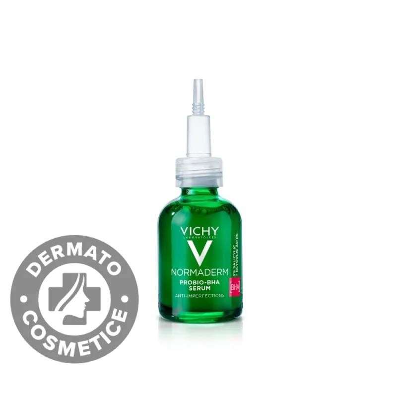 Ser anti-imperfectiuni pentru ten gras cu tendinta acneica Normaderm Probio-BHA, 30ml, Vichy — preț și oferte