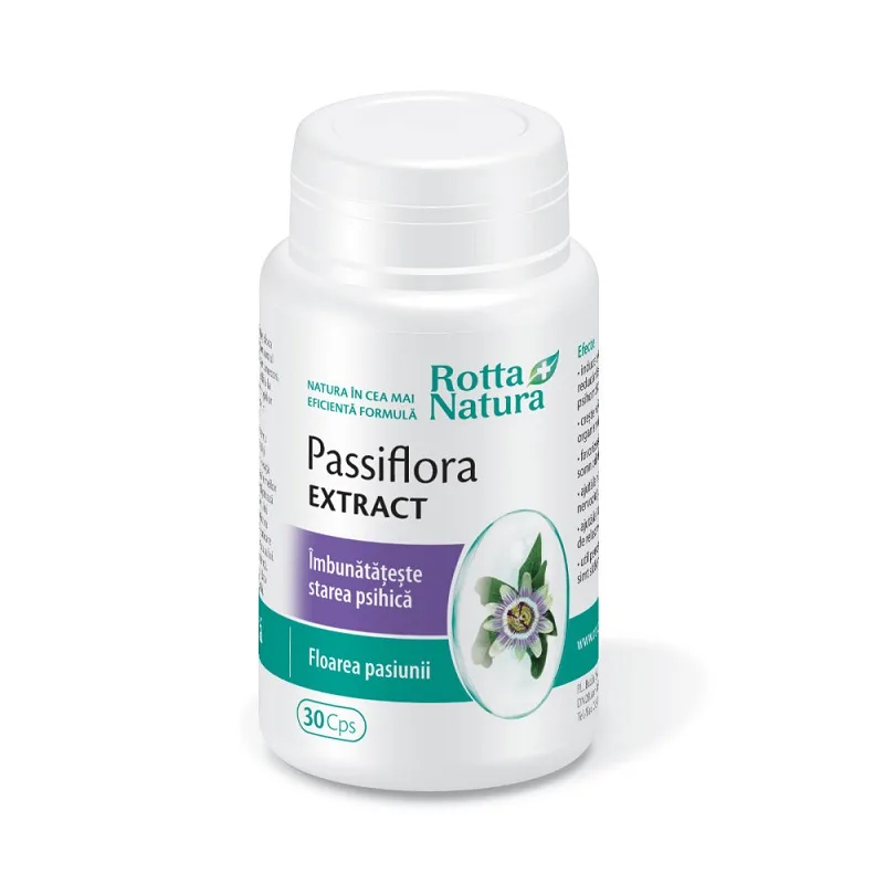 Passiflora extract, 30 capsule, Rotta Natura — preț și oferte