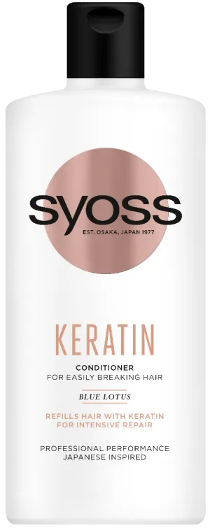 Balsam pentru par uscat Keratin, 440ml, Syoss