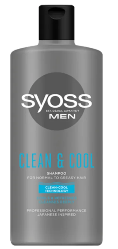 Sampon pentru barbati Clean & Cool, 440ml, Syoss — preț și oferte