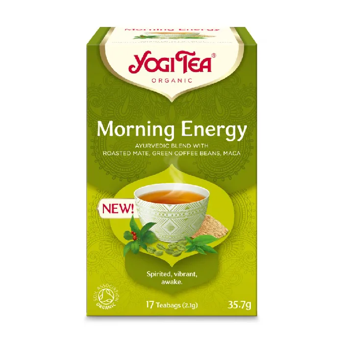 Ceai bio Morning Energy 17 pliculete a 2,1g, 35,7g Yogi Tea — preț și oferte